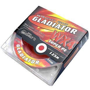 Шнур "GLADIATOR-UltraCast" (оранжевий, 4-х жильний) 125 m / 0.08 mm