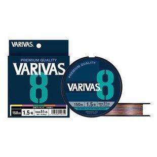 Шнур Varivas PE Line Multicolor X8 150m 9.06kg 0.165mm #1.0 (VA 13563)