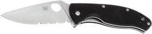 Нож Spyderco Tenacious, 8Cr13MoV, G-10, полусерейтор ц:black