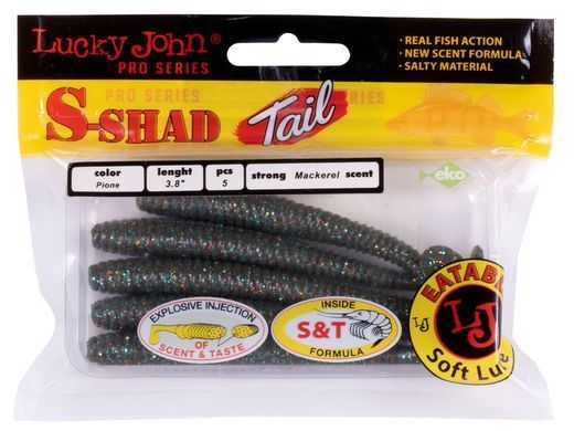 Віброхвіст силікон. S-SHAD TAIL LJ Pro Series 3,8 "/ F08 *5