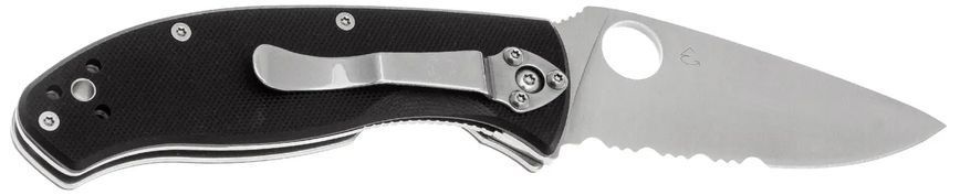 Нож Spyderco Tenacious, 8Cr13MoV, G-10, полусерейтор ц:black