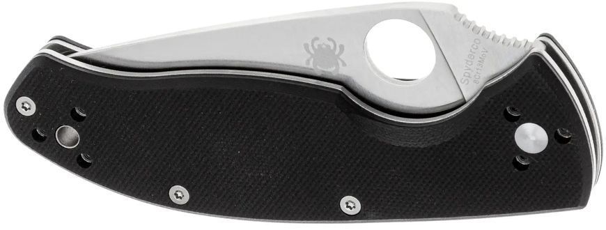 Нож Spyderco Tenacious, 8Cr13MoV, G-10, полусерейтор ц:black