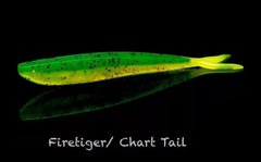 Силікон Lunker City Fin-S Fish 10/BG 4" #265 Fire Tiger/Chartreuse Tail
