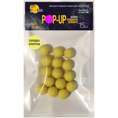 Бойлы Плавающие Флюоро SunFish Pop-Up Сладкая кукуруза 10mm 15шт (SF201701)