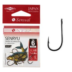 Гачок Mikado Sensual Senryu № 6 (вушко) 10шт. (Black nickel)