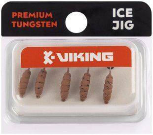 Мормышка вольфрамовая Viking Fishing Shrimp+bead 0.95g 9mm Rum+V (5шт)