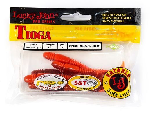 Виброхвосты съедоб. искусст. LJ Pro Series TIOGA 2.9in (07.40)/T56 7шт.