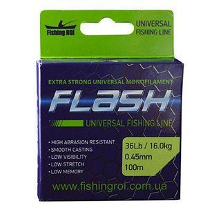 Леска Fishing ROI FLASH Universal Line 100м 0,22мм 4.9кг