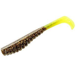 Плавающий силикон ZMAN Swimmin` Trout Trick 3.5" 6pc #Rootbeer/Chartreuse Tail (TTPT-240PK6)
