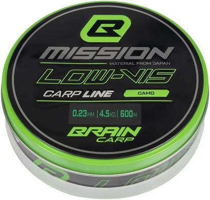 Леска Brain Mission Carp Line (Camo) 600m 0.23mm 4.5kg