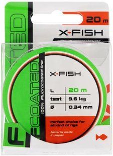 Флюорокарбон X-Fish FCoated 20m 0.34mm 9.6kg