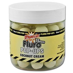 Бойлы Dynamite Baits Coconut Cream Fluro Pop-Ups 20mm 100g