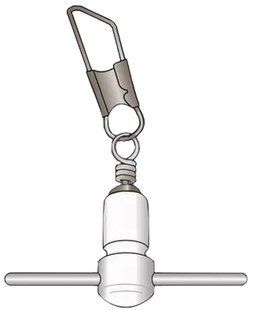 Крепление глухое с карабином Stonfo 307P Stop Float Attachment для поплавка (маленькое)