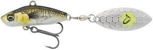 Тейл-спінер Savage Gear 3D Sticklebait Tailspin 80mm 18.0g Green Silver Ayu