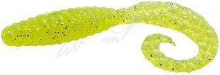 Силікон Bait Breath Curly Grub 4.5" (8шт) (Ur27 Chartreuse/silver)