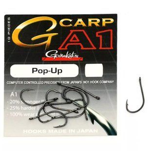 Крючок Gamakatsu A1 G-Carp Pop-Up Black 004 sizes 10шт.