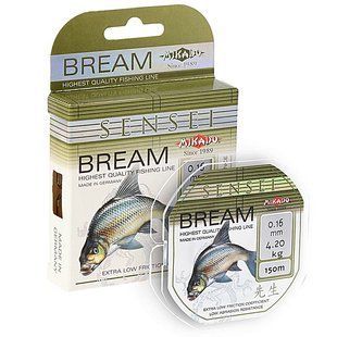 Леска Mikado Sensei Bream 150м 0,24мм 7,7кг (светло-зеленый)