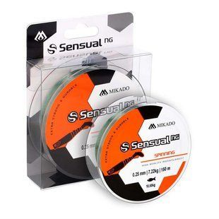 Леска Mikado Sensual NG Spinning 150м 0,28мм 9,00кг (бледно-зелёный)