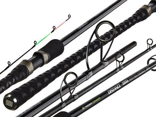 Вудилище фідер. Feeder Concept DISTANCE BLACK EXTRA HEAVY 180 180/3.90 (1х3oz;1x4oz;1x5oz)