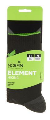 Носки Norfin T1M ELEMENT HIKING COOLMAX CREW (60% Ny,20% coolmax,17% PL, 3% эласт.) р.(45-47) XL