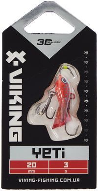 Балансир Viking Fishing Yeti Ice Jig 20mm 3.0g #07 Coral Trout