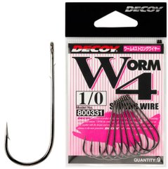 Гачок Decoy Worm4 Strong Wire #1 (9 шт/уп)