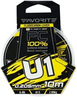 Флюорокарбон Favorite U1 FC 10m #1.5/0.205mm 6.4lb/2.89kg