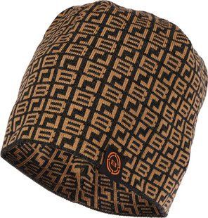 Шапка Brain с паттерном 58 black/brown