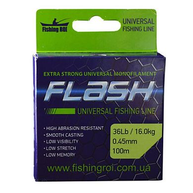 Волосінь Fishing ROI FLASH Universal Line 100м 0,24 мм 6.0кг