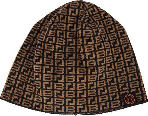Шапка Brain с паттерном 58 black/brown
