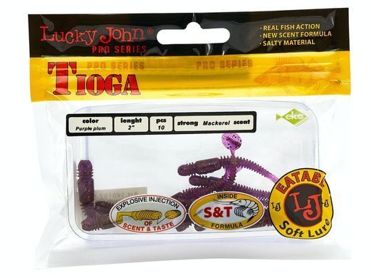 Виброхвосты съедобные LJ Pro Series TIOGA 2.0in (05.00)/S88 10шт.