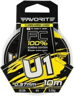 Флюорокарбон Favorite U1 FC 10м #5.0/0.37mm 20.5lb/9.31kg