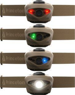 Фонарь налобный Princeton Tec Vizz RGB, 550 Lumens ц:tan