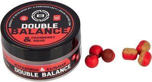 Бойлы Brain Double Balance Cranberry & Squid (клюква + кальмар) 10+08х12mm