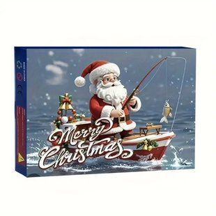 Адвент-календарь "Merry Christmas & Happy New Year" Набор приманок для рыбалки №7 !!!УЦЕНКА