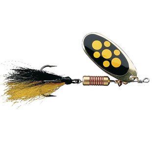 Блешня-вертушка DAM Effzett Standart Dressed 12гр (black spotted)