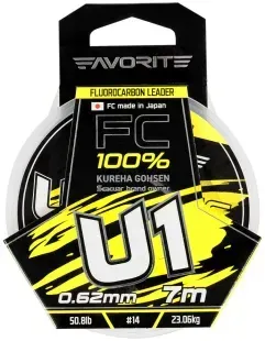 Флюорокарбон Favorite U1 FC 7m #14/0.62mm 50.8lb/23.06kg