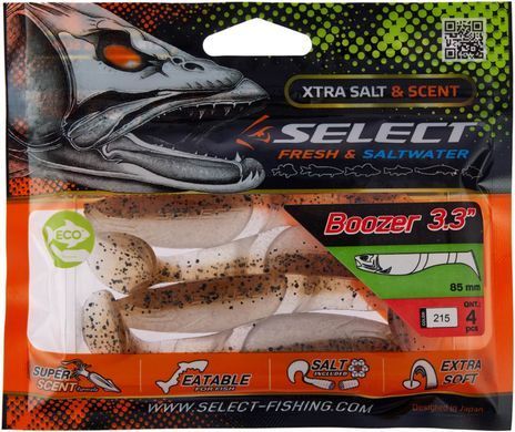 Силикон Select Boozer 3.3"" #215 (4 шт / уп)