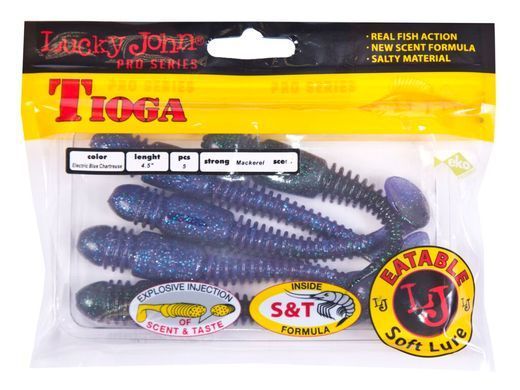 Віброхвіст силікон. TIOGA LJ Pro Series 4,5 "/ T52 *5