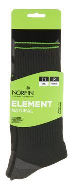 Носки Norfin T1P ELEMENT NATURAL CREW (35% Sorbtek, 35% хлопок, 25% PL, 3% Ny, 2% элаcт.) р.(45-47)