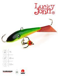 Балансир Lucky John FIN 3 із тр. 40мм/26RT блістер