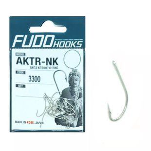 Крючки Fudo Akita Kitsune W/Ring Nickel 12 (20 шт.)