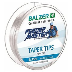 Волосінь Balzer Taper Tips 5 * 15м 0.32-0.20мм
