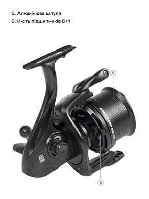 Катушка Brain Apex Carp Big Pit 8000 6+1BB 4.1:1