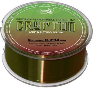 Волосінь Katran Crypton Carp & Method Feeder 300m (хамелеон) 0.234mm 10.05lb/4.55kg