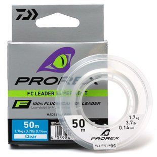 Флюорокарбон Daiwa Prorex FC Leader Super Soft 50m 1.7kg 0.14mm