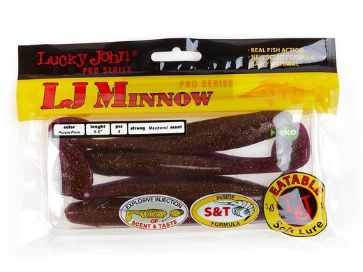 Виброхвосты съедобные LJ Pro Series MINNOW 5.5in (13.90)/T05 4шт.