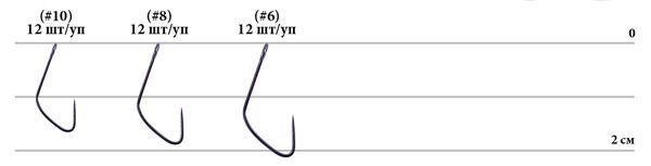 Крючок Decoy AH-6 Area Hook VI Spic #08 (12 шт / уп)