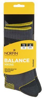 Носки Norfin T2A BALANCE HIKING CREW (60% Sorbtek, 30% Ny, 5% спандекс, 5% эласт.) р.(45-47) XL