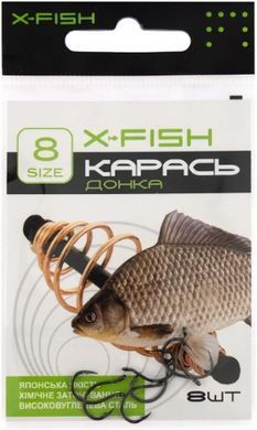 Крючок X-Fish Карась (донка) #8 (8 шт/уп)